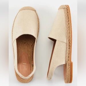 Women's Cream Espadrille Flats